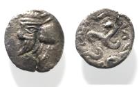 Ancient Coins - Kings of Persis. 2nd century BC. AR Obol