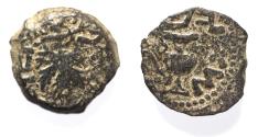 Ancient Coins - Judaea. Jewish War. First Revolt. AE Prutah. Year 2. 67/68 C.E.