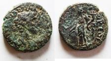 Ancient Coins - AS FOUND: PHOENICIA, Ace-Ptolemais. Hadrian. AD 117-138. Æ Chalkous