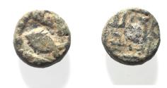 World Coins - ISLAMIC. UMMAYYED. AE FALS TIBERIAS MINT. FISH