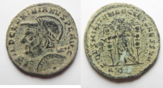 Ancient Coins - VERY RARE. AS FOUND: Maximianus, 2nd Reign, AE Follis.
