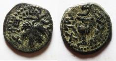 Ancient Coins - Judaea. Jewish War. First Revolt. AE Prutah. Year2. 67/68 C.E.