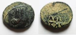 Ancient Coins - Parthian Empire. Ekbatana. Autnonomous civic AE (13mm, 1.78g). Struck on 1 Dios SE 224 (1 October 88/7 BC).