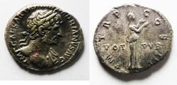 Ancient Coins - ROMAN IMPERIAL. HADRIAN SILVER DENARIUS