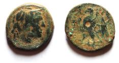 Ancient Coins - AS FOUND: PTOLEMY II AE 20. ALEXANDRIA MINT. ALEXANDER THE GREAT'S HEAD