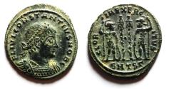 Ancient Coins - BEAUTIFUL DESERT PATINA. CONSTANTIUS II SE FOLLIS