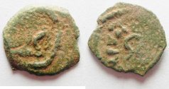 Ancient Coins - JUDAEA. HEROD I AE PRUTAH