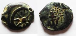 Ancient Coins - Judaea, Alexander Jannaeus, 103-76 BC, AE Prutot (Biblical Widow's Mites).
