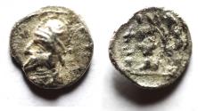 Ancient Coins - Kings of Persis. 2nd century BC. AR Obol
