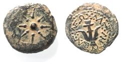 Ancient Coins - Judaea, Alexander Jannaeus, 103-76 BC, AE Prutah (Biblical Widow's Mites).