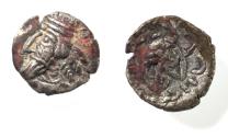 Ancient Coins - Kings of Persis. 2nd century BC. AR Obol