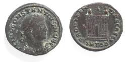 Ancient Coins - CONSTANTIUS II AE FOLLIS. CAMP GATE