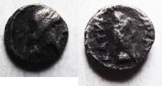 Ancient Coins - KINGS of PARTHIA. Mithradates I with Bagasis.  (165-132 BC). AR Obol . Ecbatana. Struck after 148/7 BC.