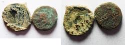 Ancient Coins - KUSHAN EMPIRE - 1ST CENTURY A.D : LOT OF 3 AE COINS
