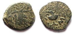 Ancient Coins - Judaea. Jewish War. First Revolt. AE Prutah. Year 2. 67/68 C.E.