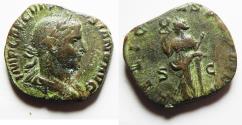 Ancient Coins - VOLUSIAN Æ Sestertius.