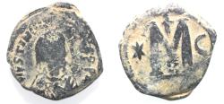 Ancient Coins - AS FOUND. JUSTINIAN I AE FOLLIS