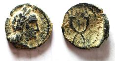 Ancient Coins - NABATAEA. Aretas IV. 9 BC- AD 40. AE 14