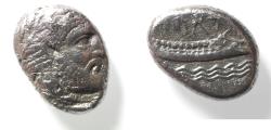 Ancient Coins - Phoenicia. Arados. Uncertain King (c. 400-384 BC). AR shekel (21mm, 8.5g).