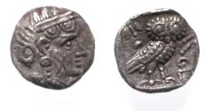 Ancient Coins - CHOICE: ARABIA FELIX. Sabaeans. Imitating Athens. Ca. 3rd-2nd centuries BC. AR quarter-unit