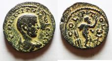 Ancient Coins - VERY RARE: ROMAN PROVINCIAL. Phoenicia. Akko-Ptolemais under Philip II, as Caesar (AD 244-247). AE 23mm, 8.06 g.