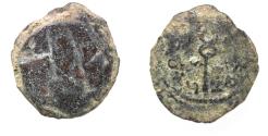 Ancient Coins - UNIFACE?: 	Judean Kingdom. Herod the Great. AE Double Prutot . 37 BC