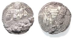 Ancient Coins - SASANIAN KINGS. Vahr?m (Bahram) II, with Queen and Prince 4. AD 276-293. AR Drachm