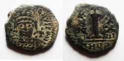Ancient Coins - Justinian I. 527-565. Æ Decanummium