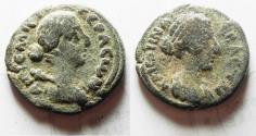 Ancient Coins - Decapolis. Gerasa. Faustina Junior. Augusta, AD 147-175. Æ 26