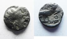 Ancient Coins - ARABIA, Southern. Saba'. Late 4th–mid 2nd centuries BC. AR tmrt – Quarter Unit