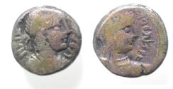 Ancient Coins - Arabia, Nabataean Kings. Rabbel II (AD 60/1-105/6). AR sela. (13mm, 3.84g). Petra mint. Dated regnal year 2 (AD 71/2).