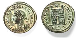Ancient Coins - CONSTANTIUS II AE FOLLIS. CAMP GATE