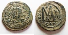 Ancient Coins - 40MM. BYZANTINE. Justinian I, Follis. 543-544. A.D