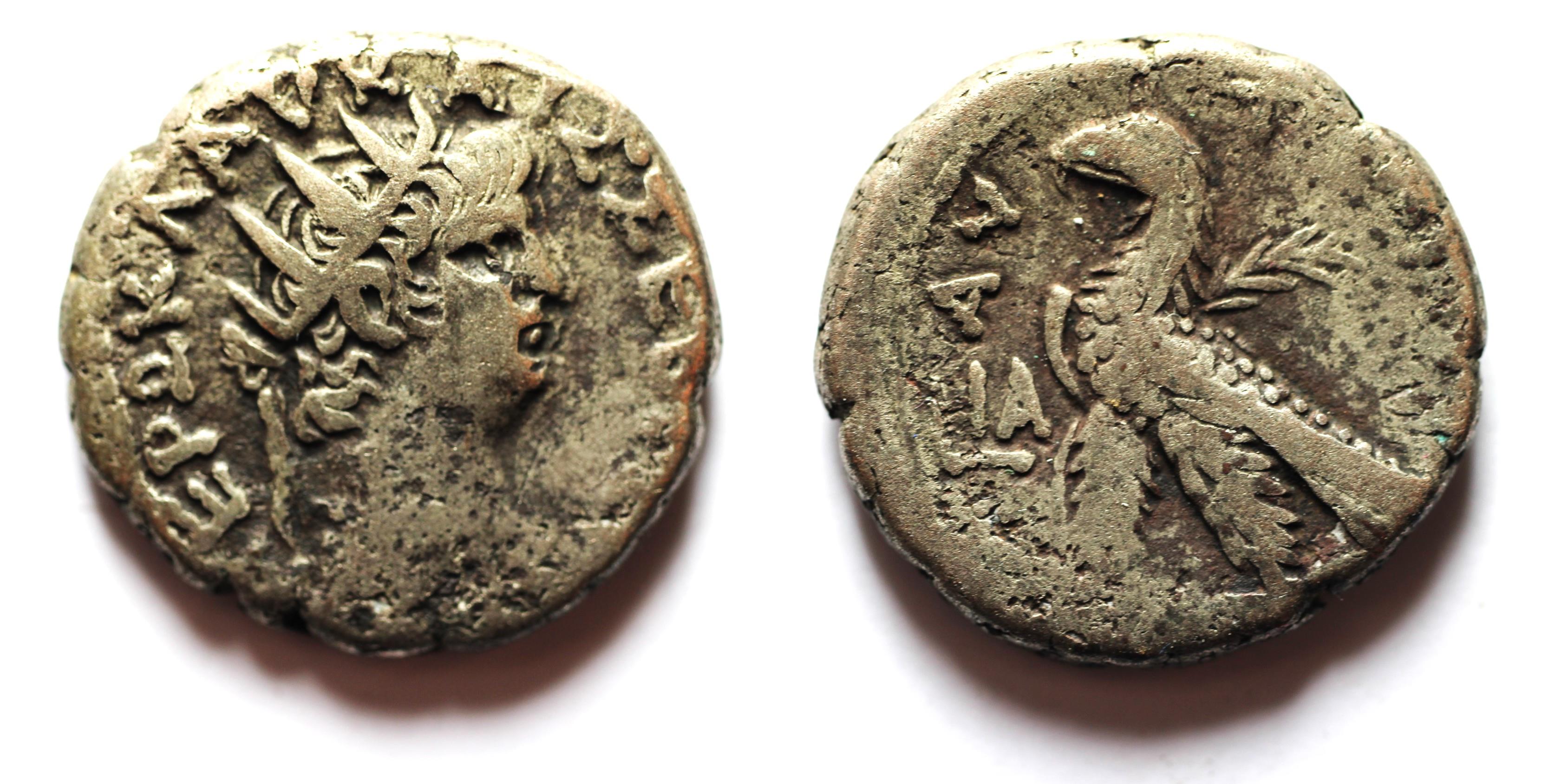 EGYPT, Alexandria. Nero. AD 5468. BILLON Tetradrachm Roman