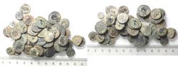 Ancient Coins - AS FOUND: LOT OF 50 ROMAN AE COINS