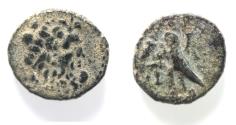 Ancient Coins - Ptolemaic Kings. Ptolemy II Philadelphos (275-246 BC). AE hemiobol (17mm, 3.94g). Tyre mint.