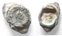 Ancient Coins - Roman Egypt. Alexandria? Diocletian (AD 284-305). Lead seal impression (30mm, 17.36g).