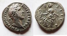 Ancient Coins - ROMAN IMPERIAL. Antoninus Pius AD 138-161. AR Denarius.