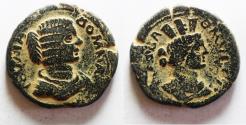 Ancient Coins - ARABIA, Rabbathmoba. Julia Domna. Augusta, AD 193-217. Æ 29