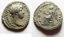 Ancient Coins - Hadrian. AD 117-138. AR Denarius. Rome mint. Struck circa AD 128-132. 