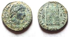 Ancient Coins - AS FOUND: CONSTANTINE I AE FOLLIS. CAMP GATE. ALEXANDRIA