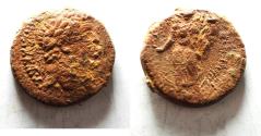 Ancient Coins - AS FOUND: 	PHOENICIA, Dora. Vespasian. AD 69-79. Æ 22. Dated CY 132 (AD 68/9).