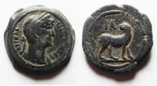 Ancient Coins - Egypt. Alexandria under Hadrian (AD 117-138). AE obol 