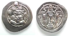 Ancient Coins - Sasanian Kingdom, Peroz I, 458-471 AD. AR drachm