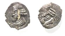 Ancient Coins - Kings of Persis. 2nd century BC. AR Obol