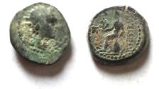 Ancient Coins - SELEUKID KINGDOM. ANTIOCHUS IV AE 15. AKE MINT