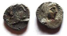 Ancient Coins - Arabia. Nabataean Kings. Malichus II (AD 40-70). AR sela (15mm, 3.17g). Petra mint. Struck in regnal year 8 (AD 47/8).