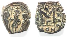 Ancient Coins - Heraclius, Heraclius Constantine & Martina AE Follis