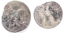 Ancient Coins - SASANIAN KINGS. Vahr?m (Bahram) II, with Queen and Prince 4. AD 276-293. AR Drachm