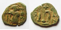 World Coins - 	ARAB-BYZANTINE AE FOLLIS. IMITATING CONSTANS II FOLLIS